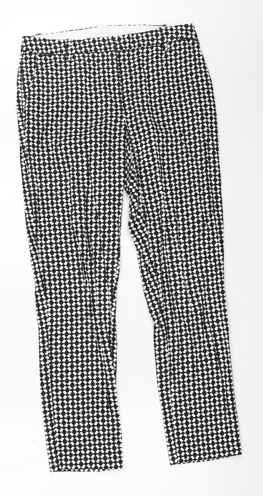 Womens UK Size 36 H&M Regular Fit Capri Black Trousers