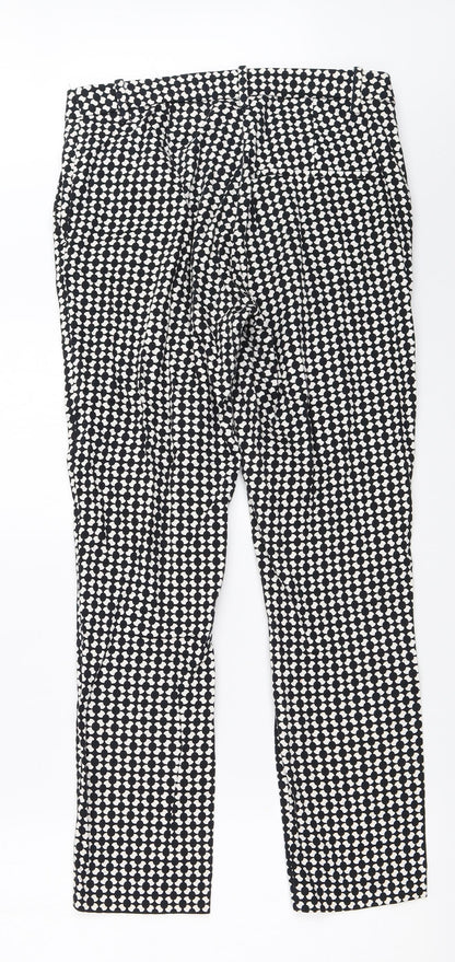 Womens UK Size 36 H&M Regular Fit Capri Black Trousers