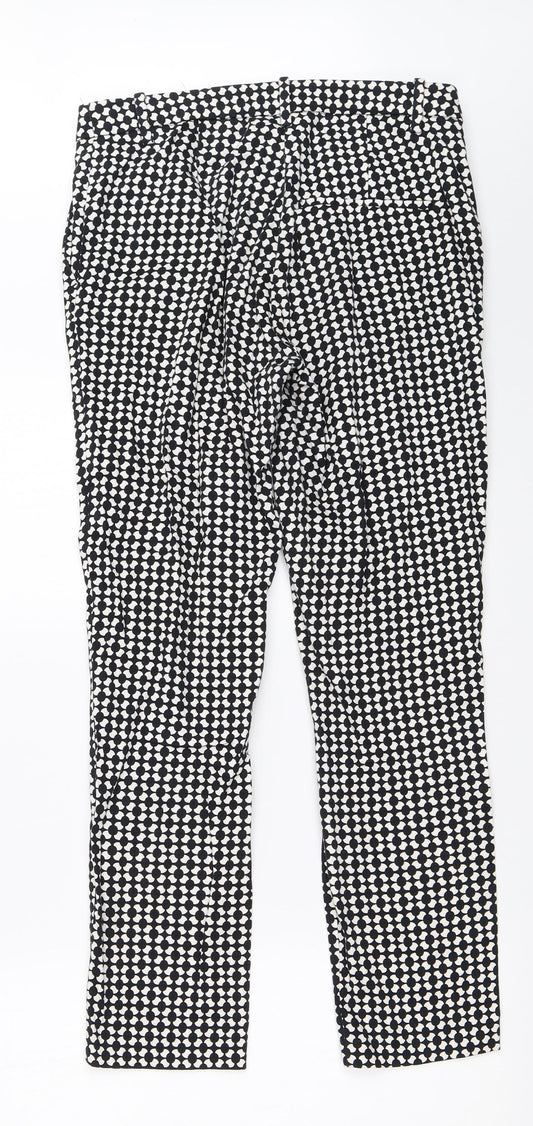 Womens UK Size 36 H&M Regular Fit Capri Black Trousers