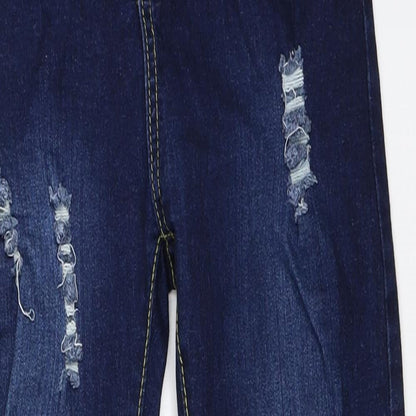 Womens UK Size 8 Denim Wise Regular Fit Skinny Blue Jeans