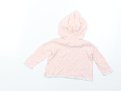 Preworn Baby Pink Geometric  Pullover Jumper Size 3-6 Months