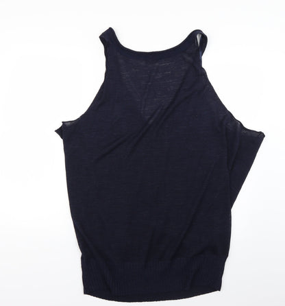 Womens UK Size L planet Blue Pullover Jumper