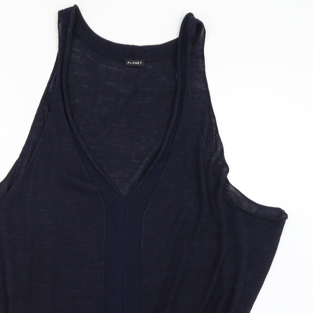 Womens UK Size L planet Blue Pullover Jumper