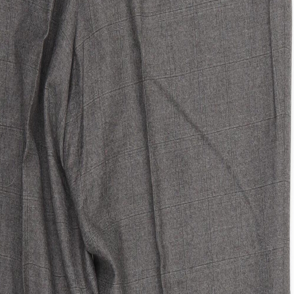 marks Mens Grey Check  Trousers  Size 34 L26 in