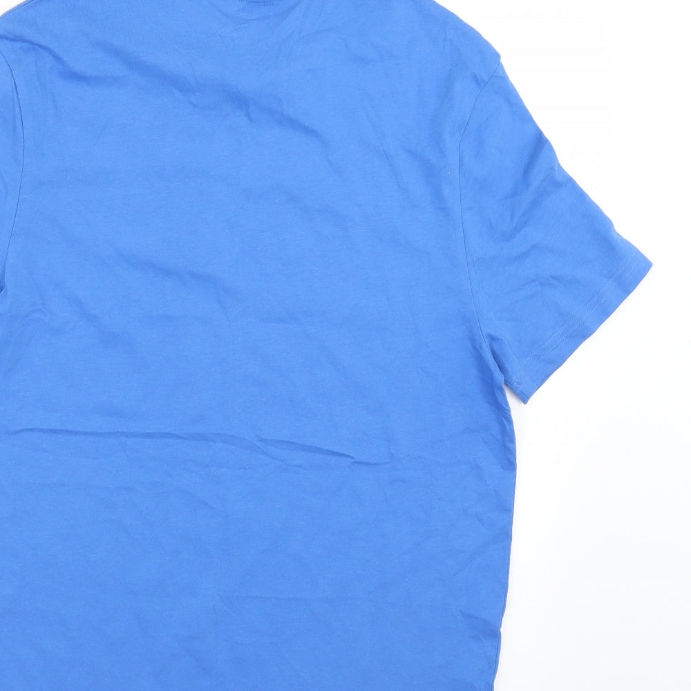 Marks and Spencer Mens Blue    T-Shirt Size S