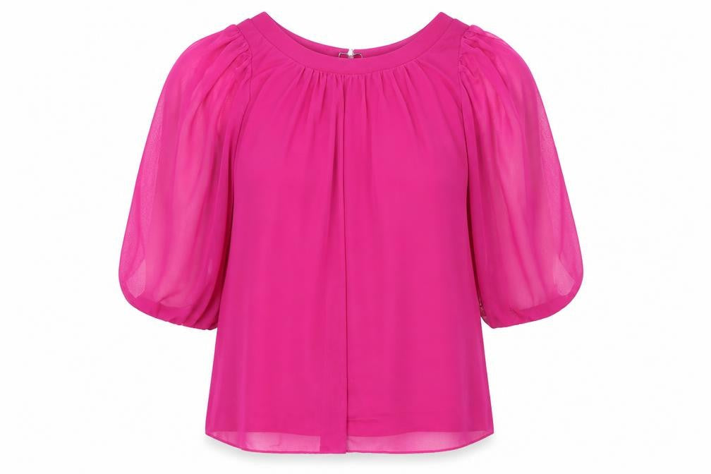Womens UK Size 12 New Look Purple Basic Blouse