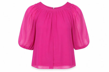 Womens UK Size 12 New Look Purple Basic Blouse