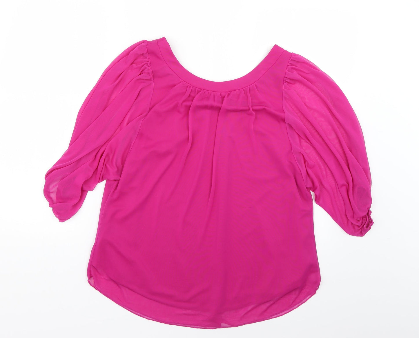 Womens UK Size 12 New Look Purple Basic Blouse