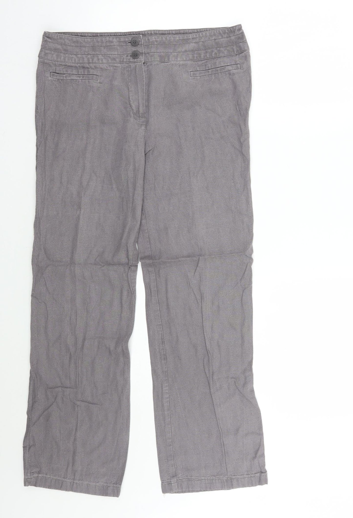 Womens UK Size 14 Marks and Spencer Regular Fit  Purple Trousers