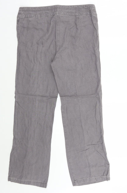 Womens UK Size 14 Marks and Spencer Regular Fit  Purple Trousers