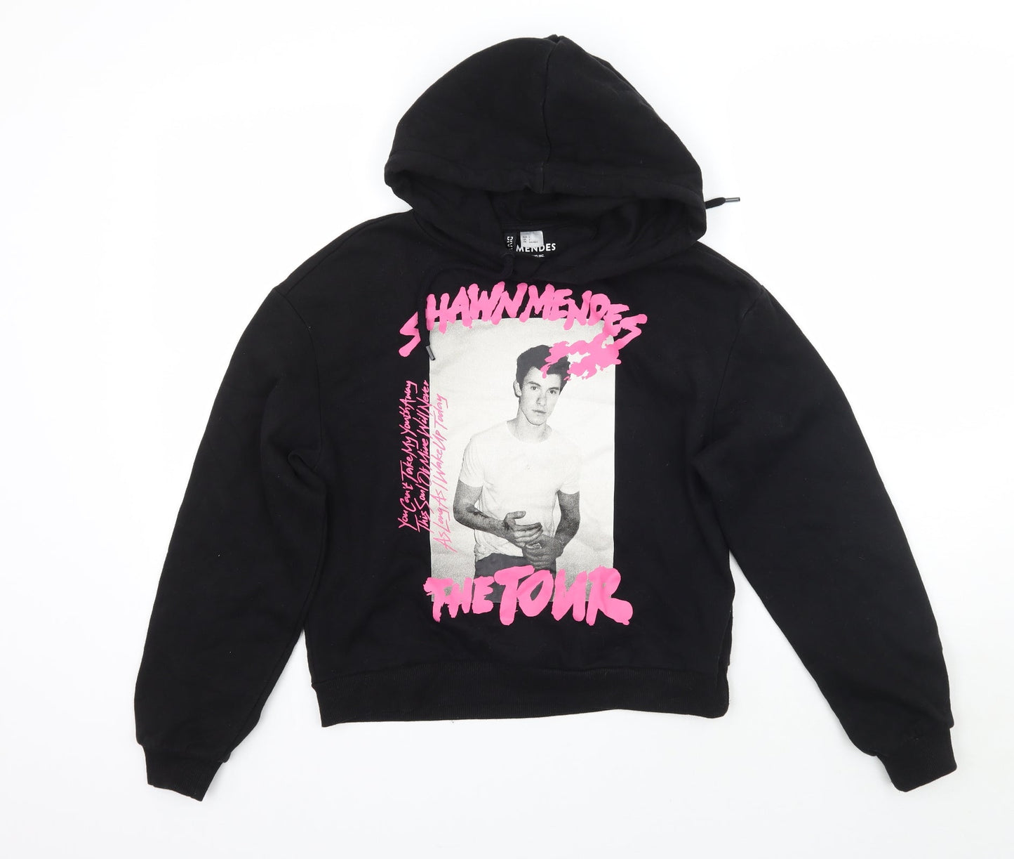 H&M Womens Black   Pullover Hoodie Size S