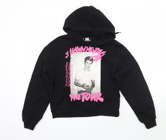 H&M Womens Black   Pullover Hoodie Size S