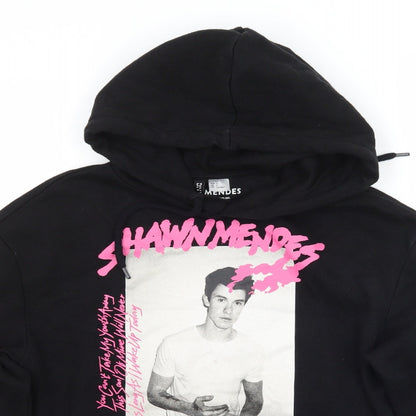 H&M Womens Black   Pullover Hoodie Size S