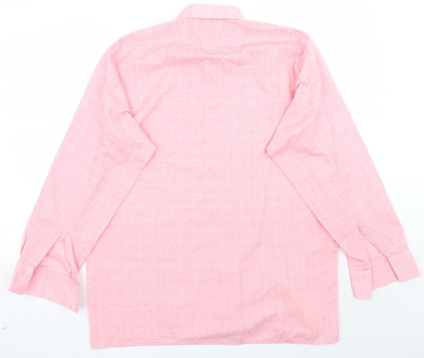 Saint pierre Mens Pink Geometric   Button-Up