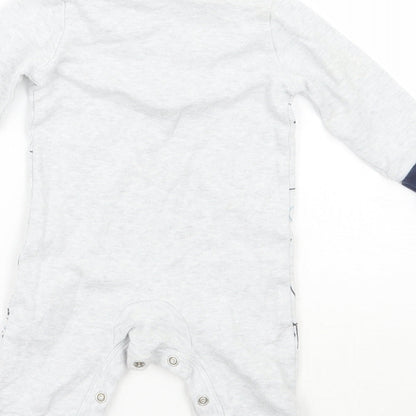 F&F Baby Grey Geometric  Babygrow One-Piece Size 0-3 Months