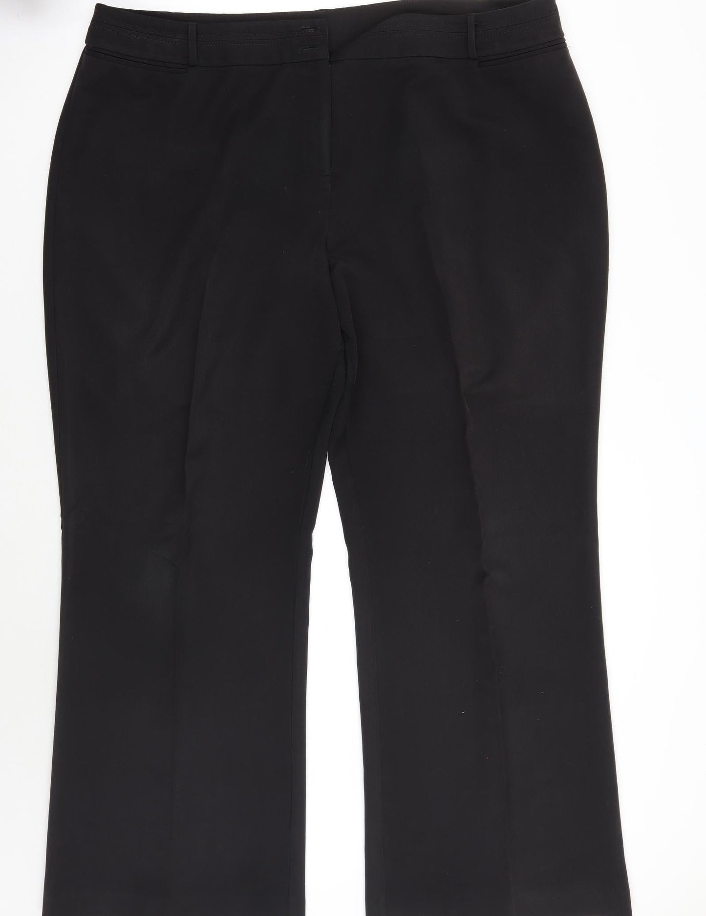 Womens UK Size 22 BM Regular Fit  Black Trousers