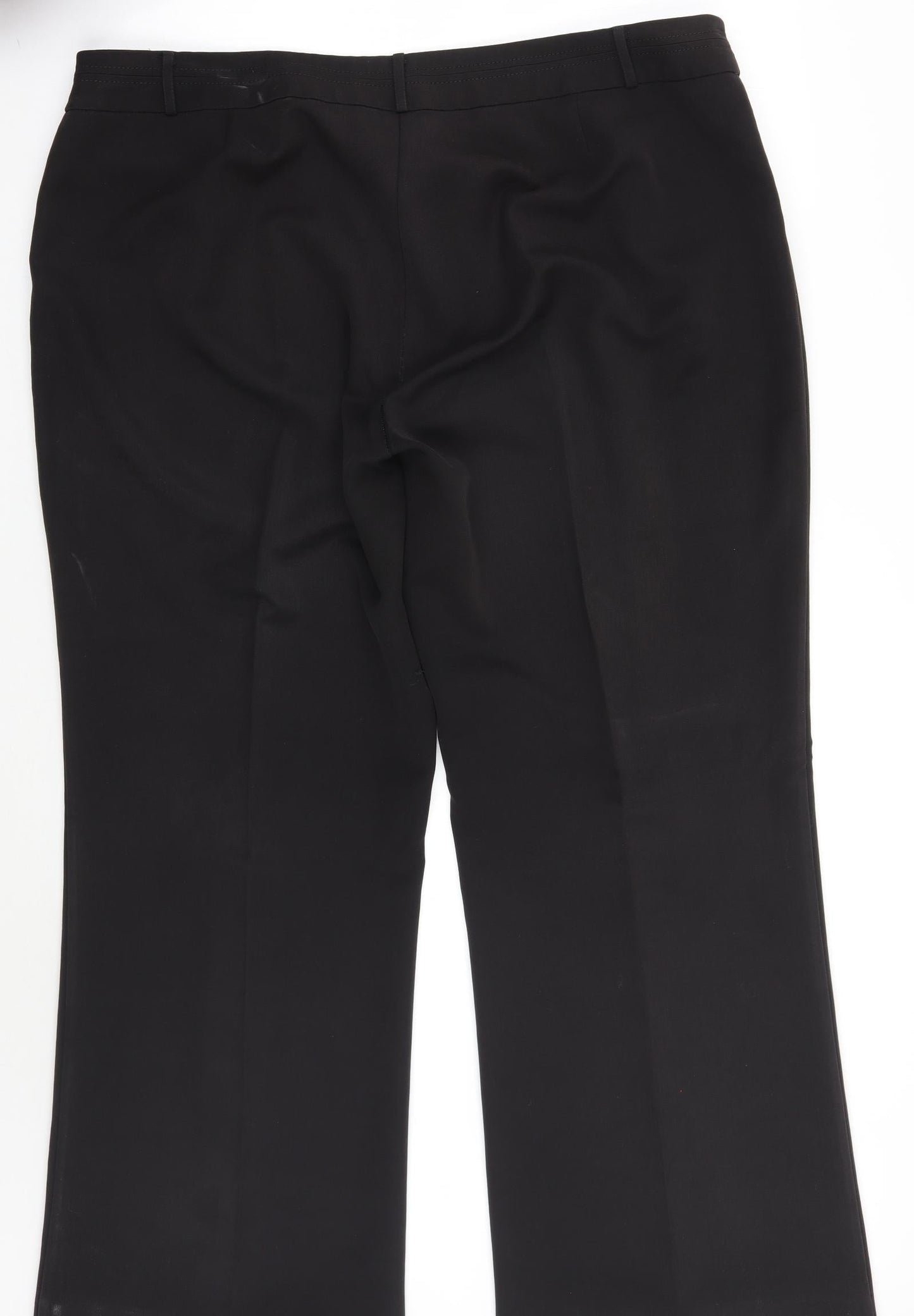 Womens UK Size 22 BM Regular Fit  Black Trousers