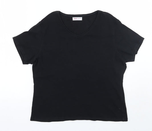 Bonmarché Womens Black   Basic T-Shirt Size L