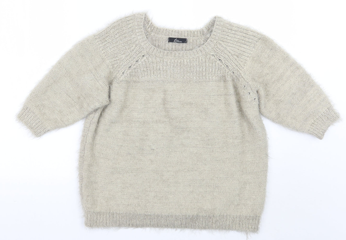 Womens UK Size L BM Beige Pullover Jumper