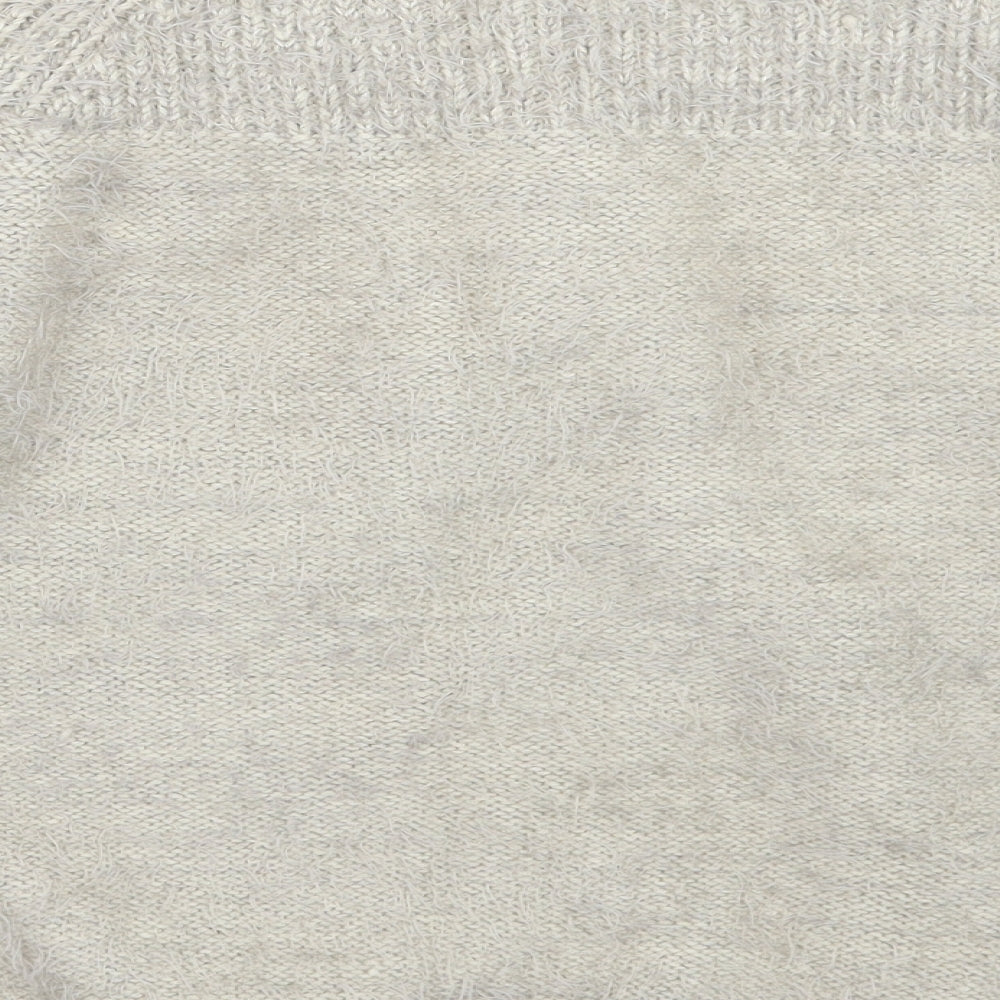 Womens UK Size L BM Beige Pullover Jumper