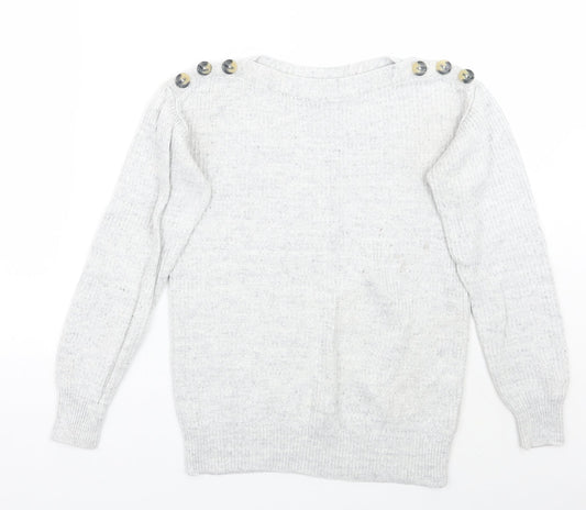 Womens UK Size 8 NEXT Grey Pullover Jumper