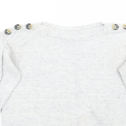 Womens UK Size 8 NEXT Grey Pullover Jumper