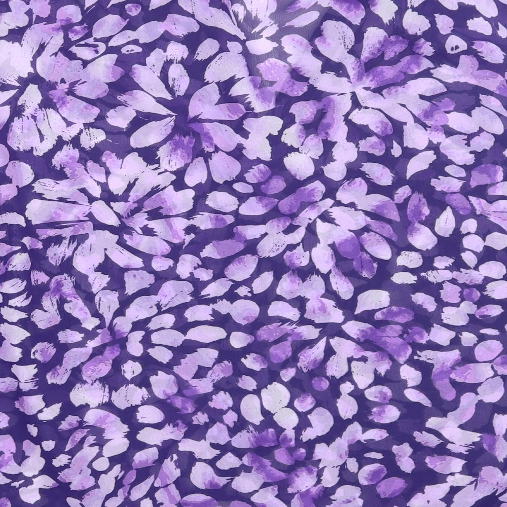 Womens UK Size 16 Julipa Purple Basic Button-Up