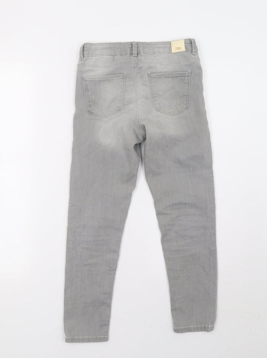 Zara Girls Grey  Denim Skinny Jeans Size 9 Months