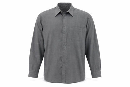 Mens UK Size XL infuse Grey  Button-Up Long Sleeve Casual Shirt