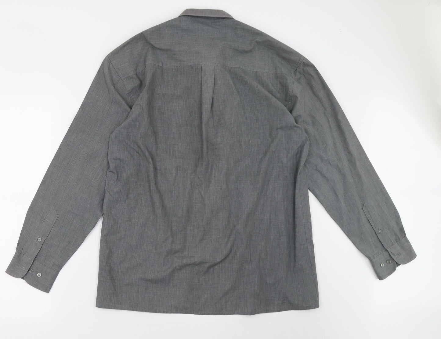 Mens UK Size XL infuse Grey  Button-Up Long Sleeve Casual Shirt
