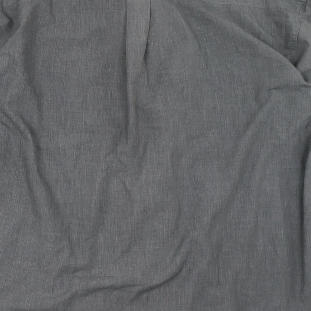 Mens UK Size XL infuse Grey  Button-Up Long Sleeve Casual Shirt