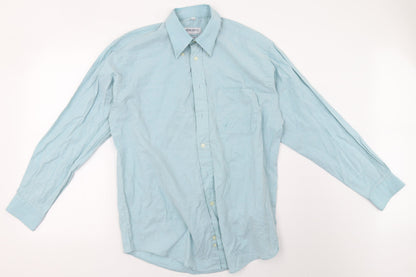 armando Mens Blue    Button-Up Size 15.5