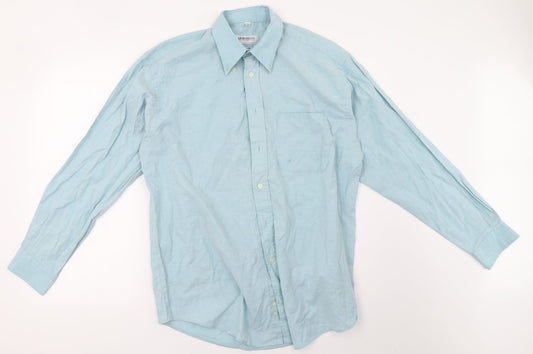 armando Mens Blue    Button-Up Size 15.5