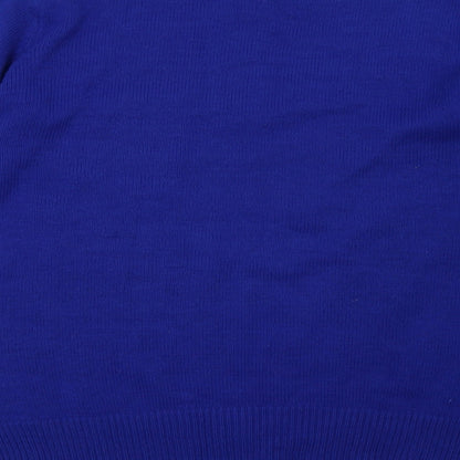 Mens UK Size L Preworn Blue Pullover Sweatshirt
