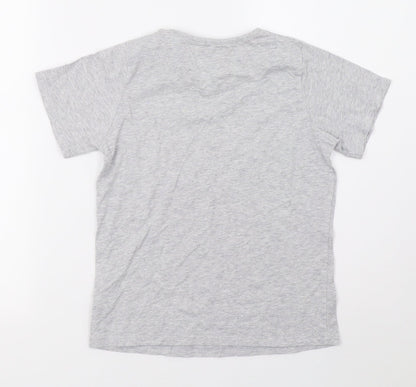 Matalan Boys Grey   Basic T-Shirt Size 8 Years
