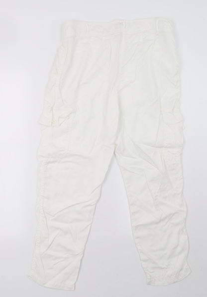 Best Mountain Womens White   Trousers  Size 12 L28 in