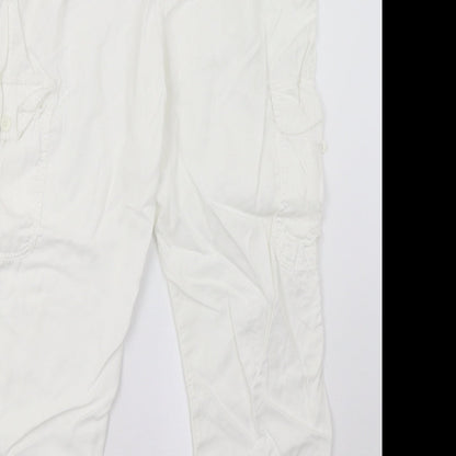 Best Mountain Womens White   Trousers  Size 12 L28 in