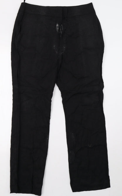 Matalan Womens Black   Trousers  Size 14 L31 in