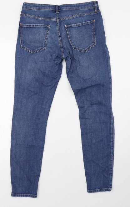 Topshop Womens Blue  Denim Skinny Jeans Size 28 L32 in