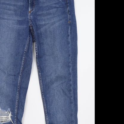 Topshop Womens Blue  Denim Skinny Jeans Size 28 L32 in