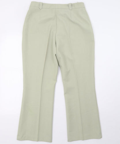 Womens UK Size 14 BHS Regular Fit  Green Trousers