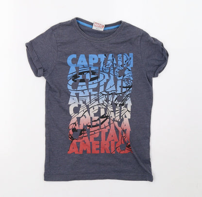 NEXT Boys Blue   Basic T-Shirt Size 8 Years  - Marvel