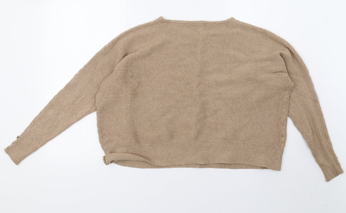Primark Womens Brown  Knit Pullover Sweatshirt Size 14