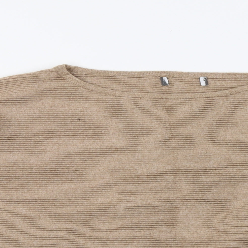 Primark Womens Brown  Knit Pullover Sweatshirt Size 14