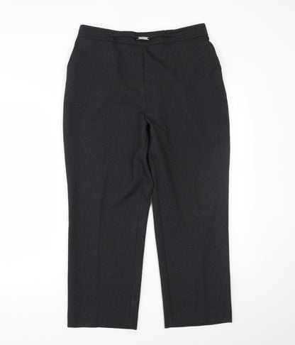 Profile  Womens Black   Trousers  Size 14 L25 in