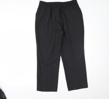 Profile  Womens Black   Trousers  Size 14 L25 in