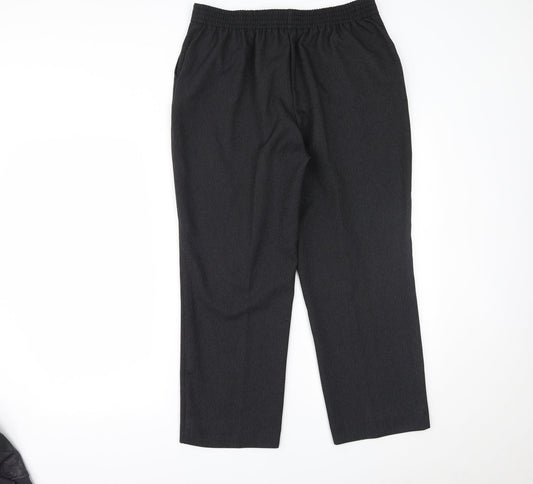 Profile  Womens Black   Trousers  Size 14 L25 in