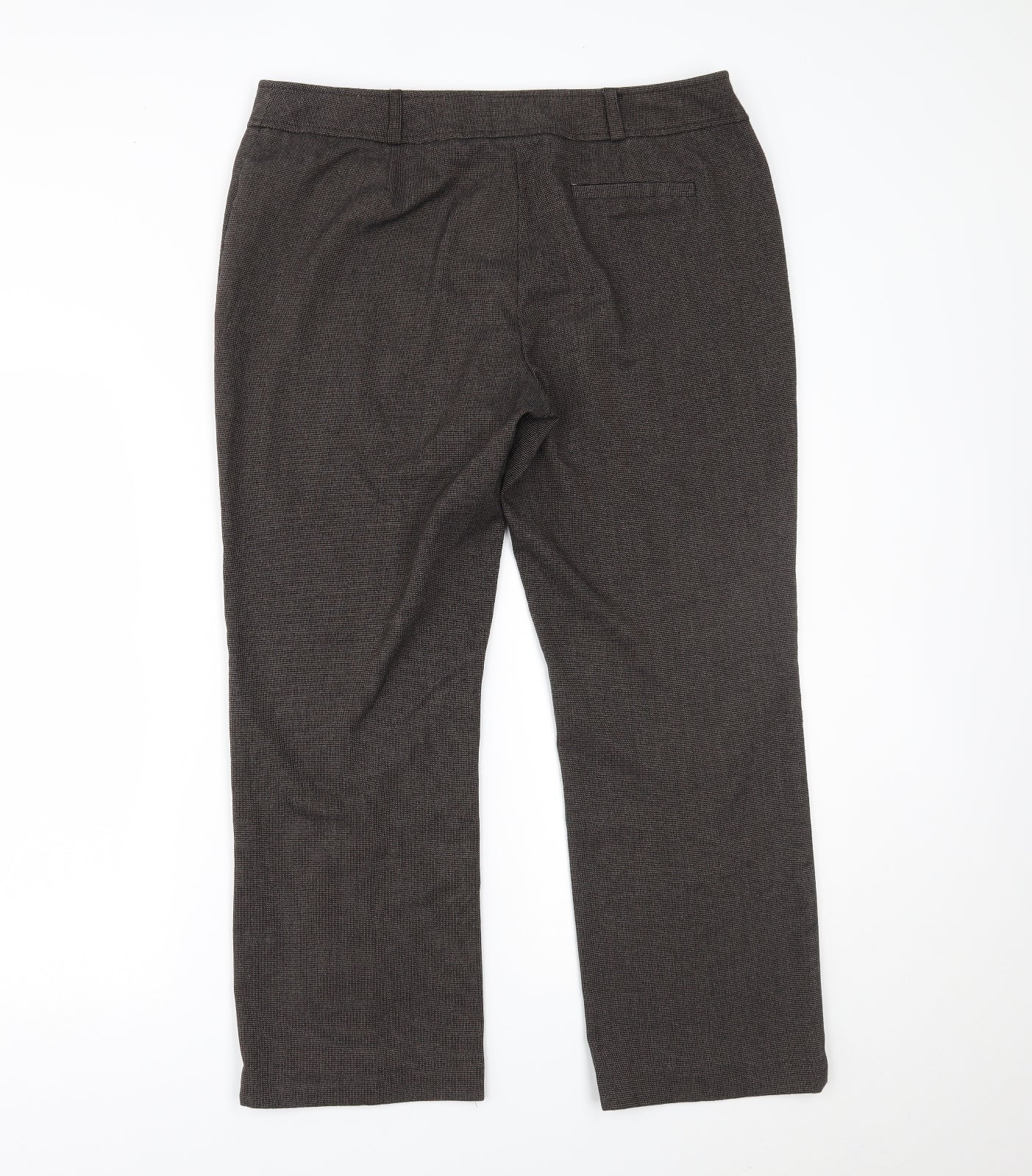 Womens UK Size 14 BHS Regular Fit  Brown Trousers