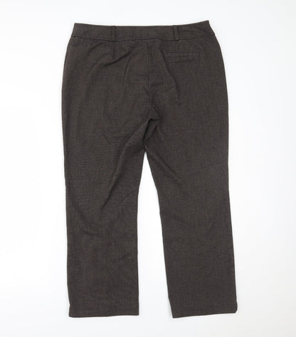 Womens UK Size 14 BHS Regular Fit  Brown Trousers