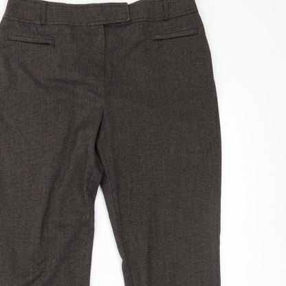 Womens UK Size 14 BHS Regular Fit  Brown Trousers